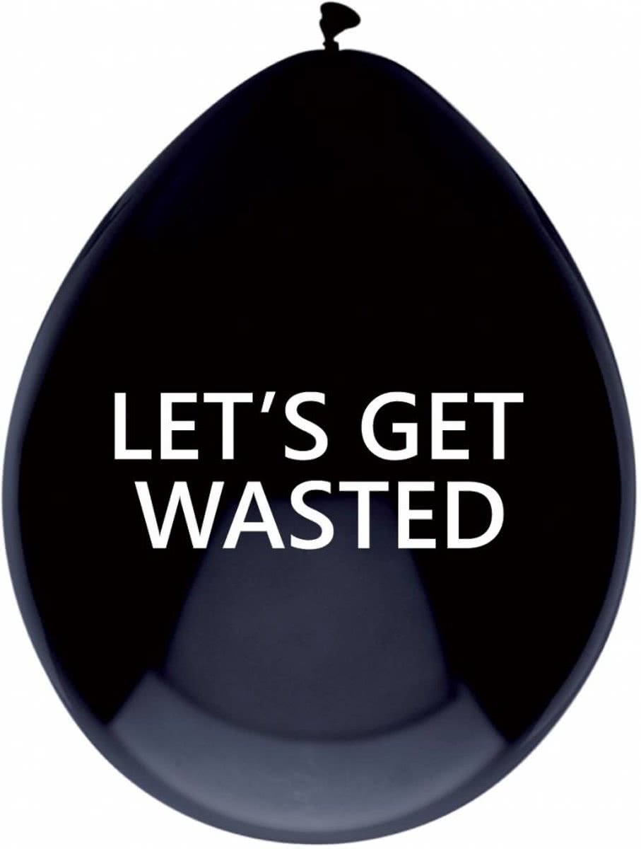 Ballonnen Lets Get Wasted 30cm 5 stuks