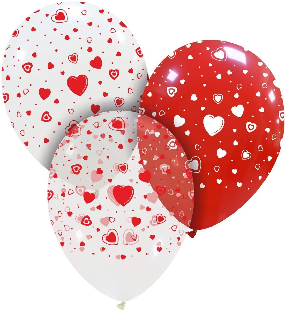 Ballonnen 12 Inch Harten Mix (10st)