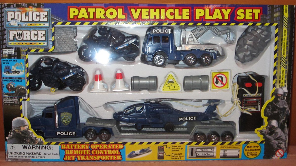 Police set doos ± 43 x 24 x 5.5 cm /Politie Patrouille & Speciale Eenheden Speelset