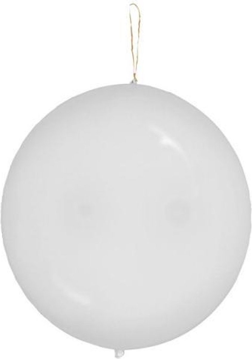 Punchballonnen WIT- 50 stuks