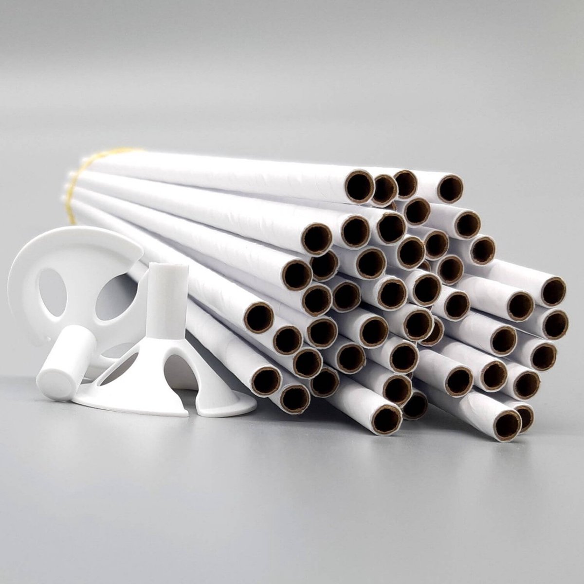 afbreekbaar ballon stick /  ken ±38cm /100 stuks - BIOLOGISCH AFBREEKBAAR / afgewerkt artikel: vervanger 8019081172997 of 8019081165494.