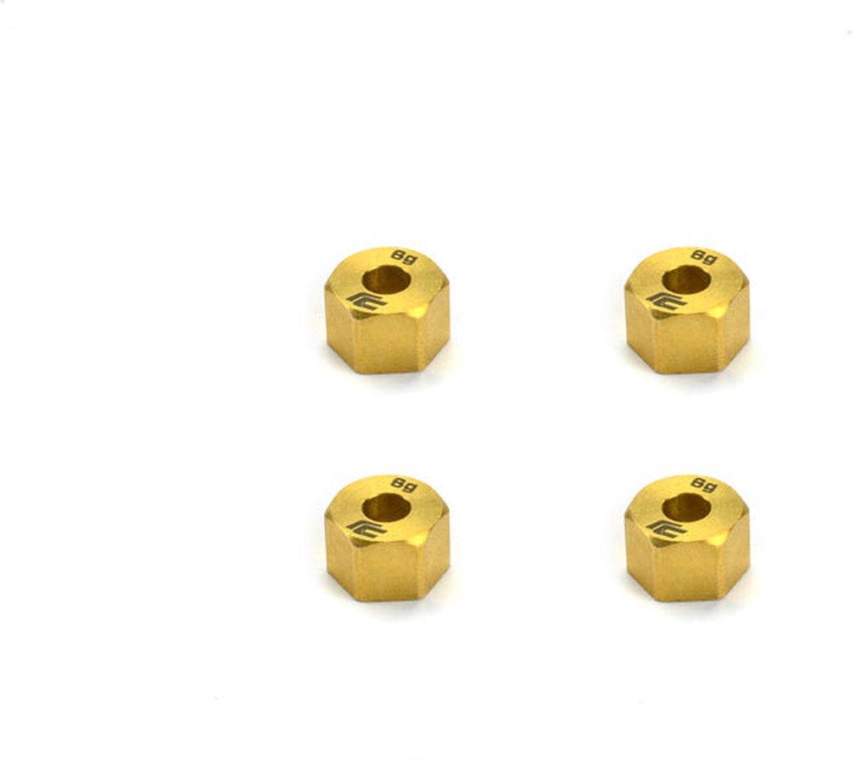 Carisma RC - SCA-1E Brass Weight Wheel Hex Set 4pcs