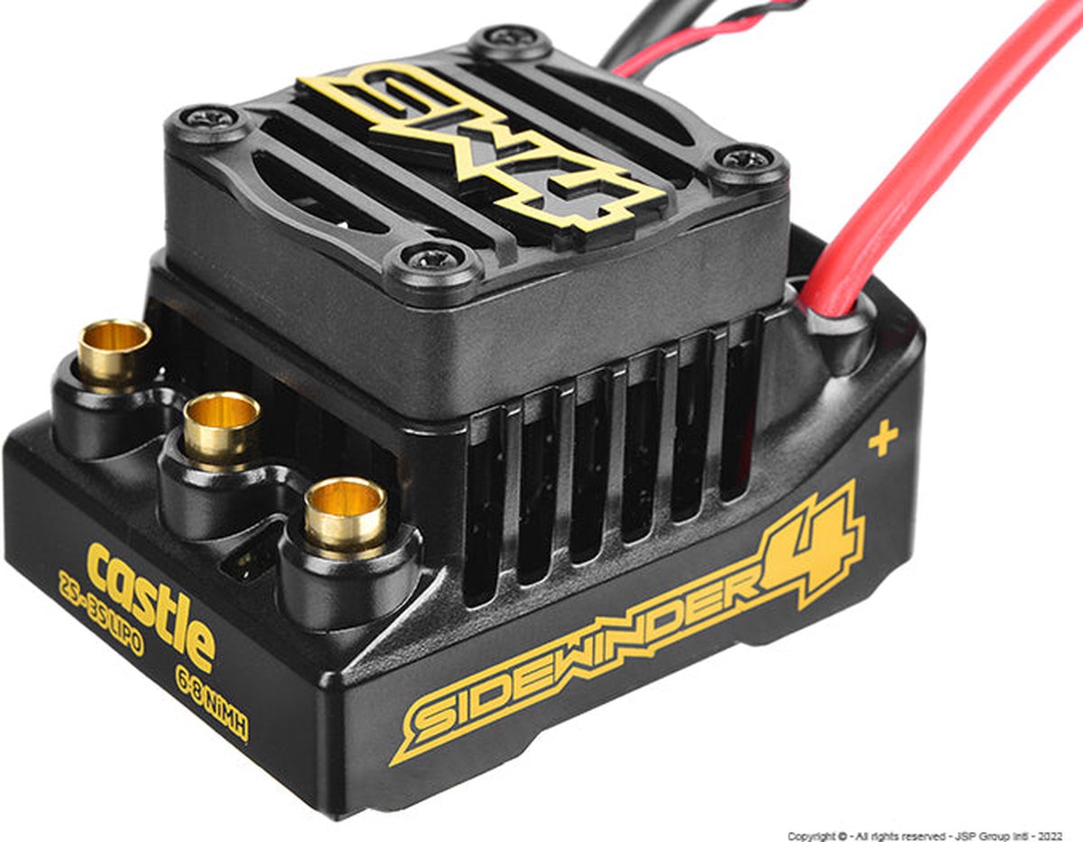 Castle - Sidewinder SW4, 12.6V, 2A BEC, WP Sensorless ESC