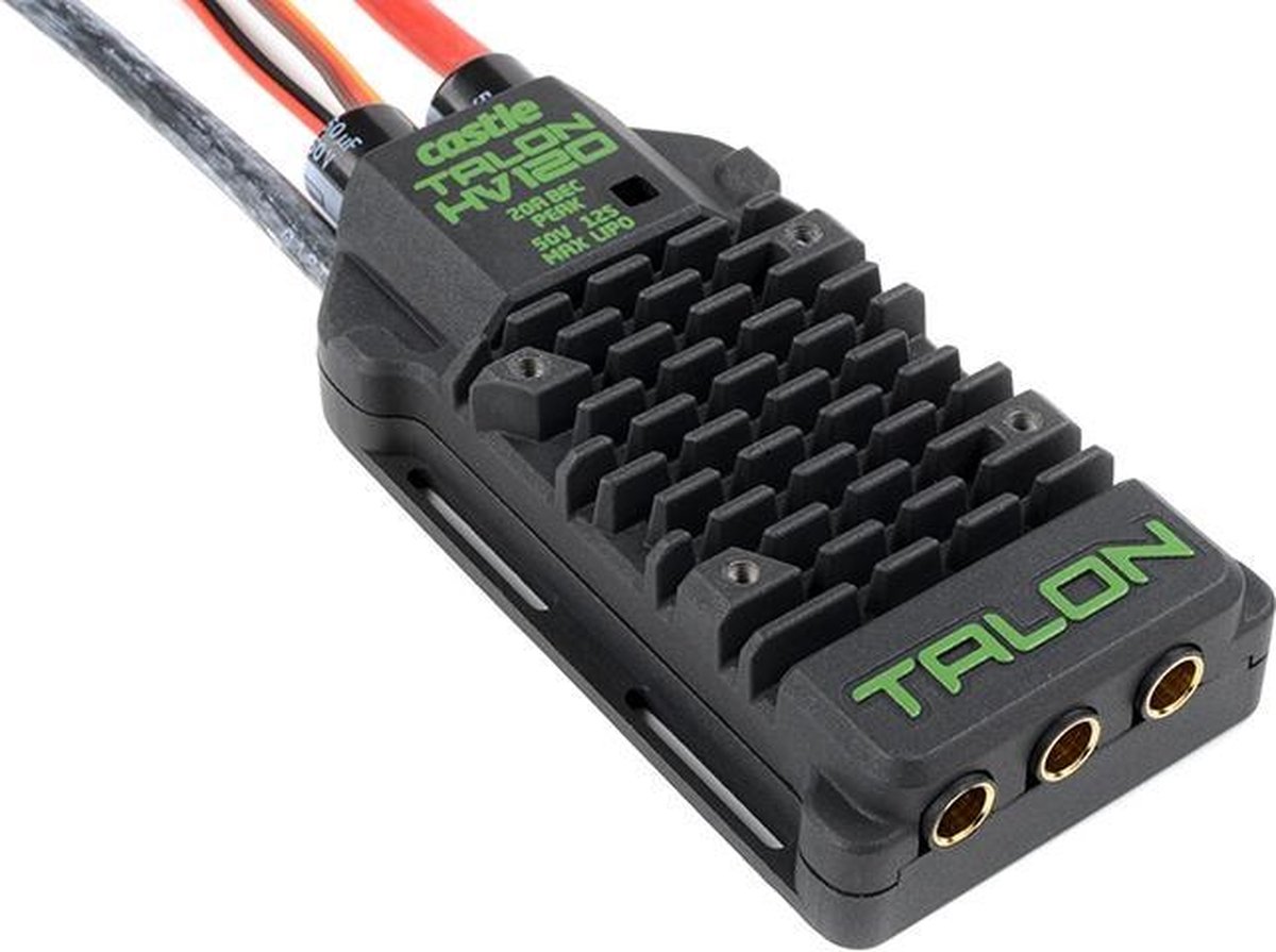 Castle - Talon 120 - Hoog-vermogen Air-Heli Brushless regelaar - Telemetrie mogelijkheid - 3-12S - 120A - Hoogvermogen SBec