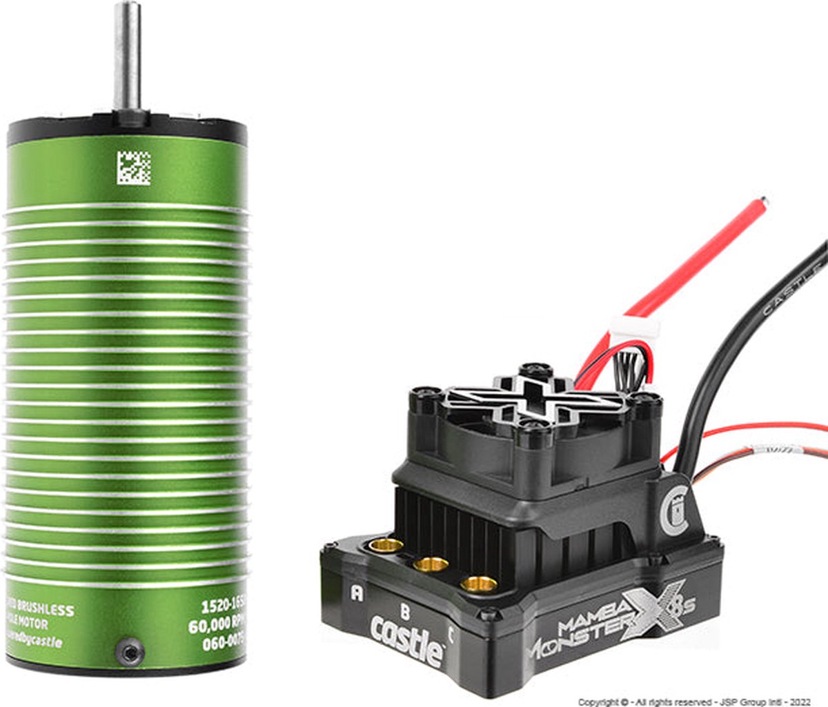 Castle Creations - MAMBA MONSTER X 8S - 33.6V ESC - 1520-1650KV Sensored motor