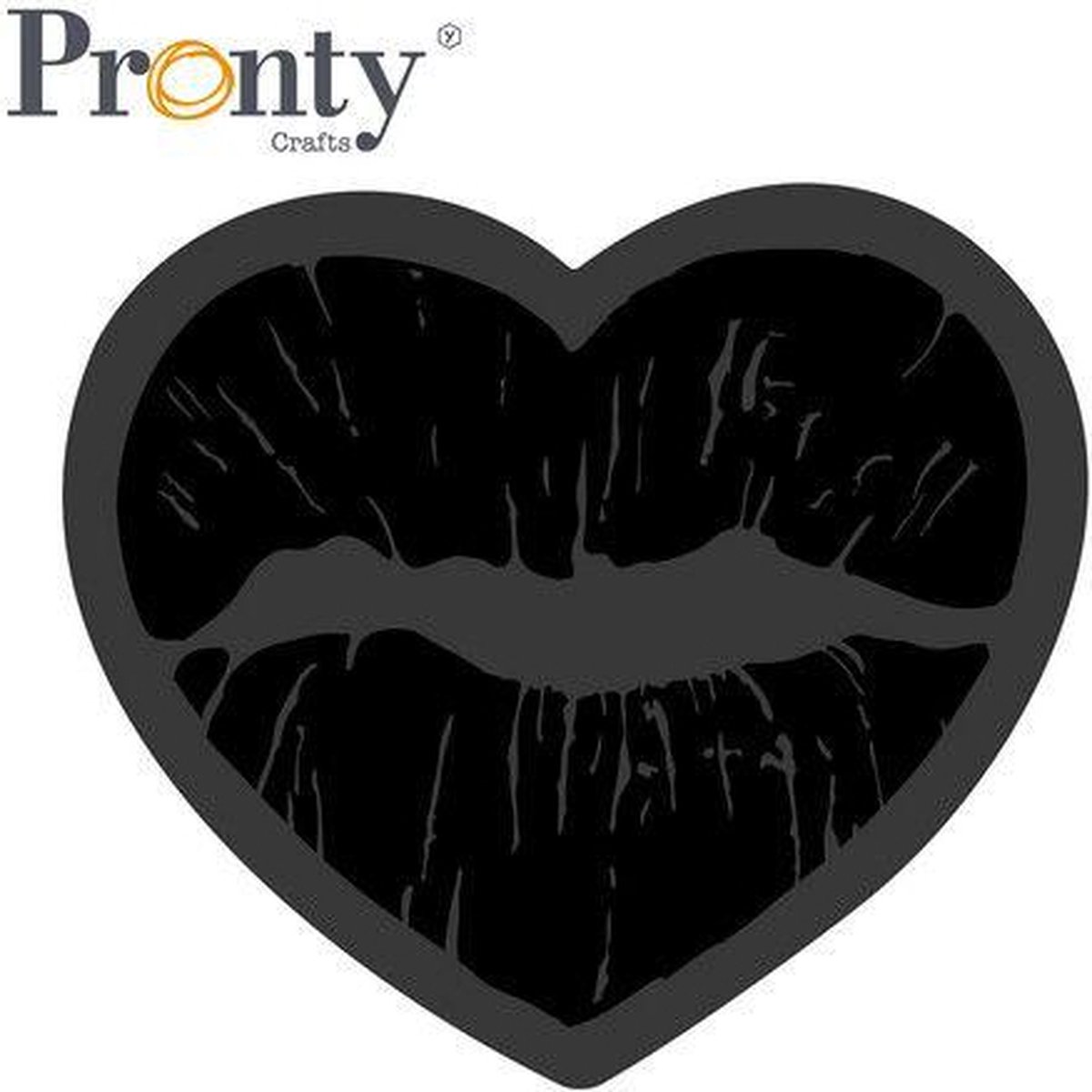 Foam stamps Pay it Forward kiss 75x75mm