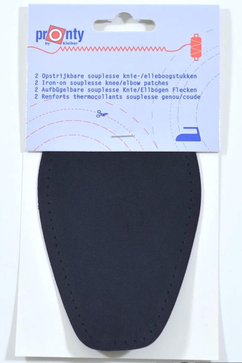   - 2 opstrijkbare souplesse suede look elleboogstukken zwart - pads voor elleboog opstrijkbaar en machinewasbaar