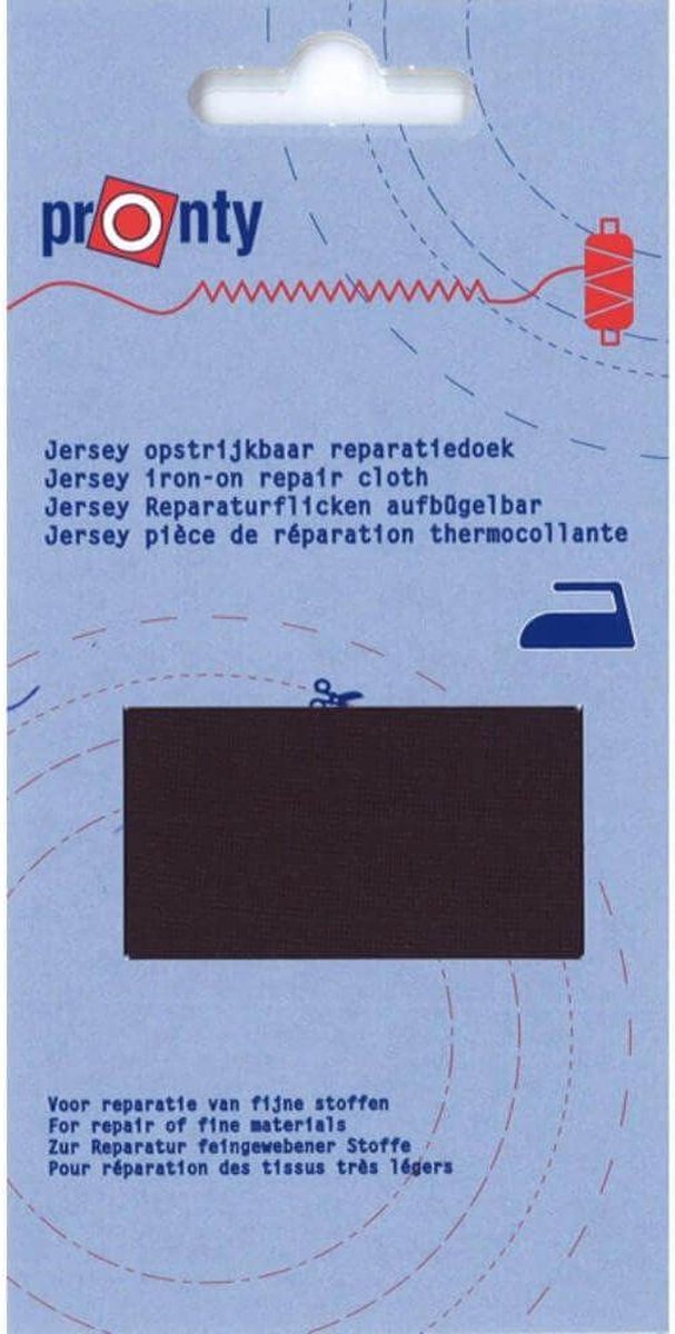   opstrijkbaar reparatiedoek jersey zwart