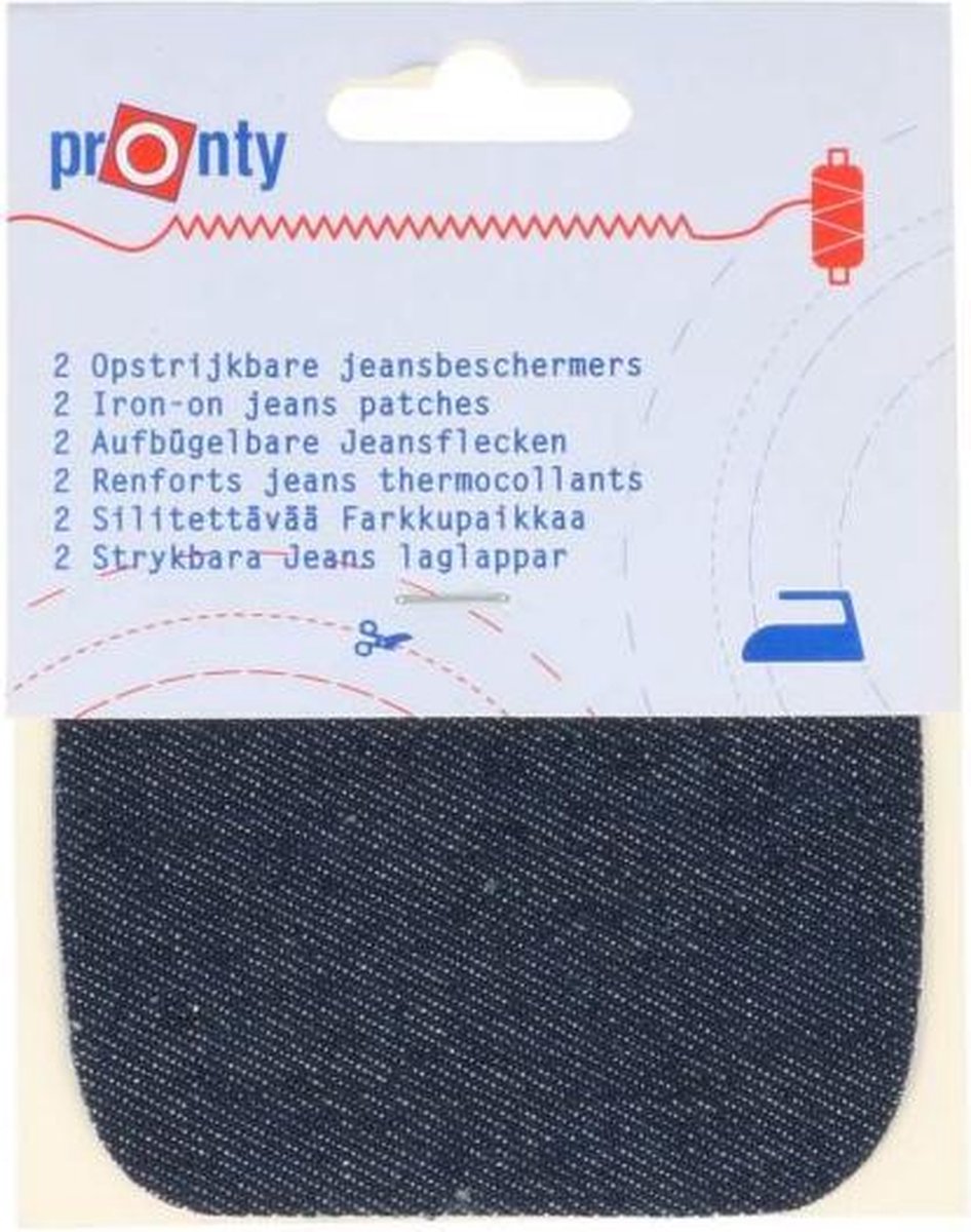   opstrijkbare kniestukken - jeans donker navy - art 502.610.071 - opstrijkbaar kniestuk - 10 x 10 cm