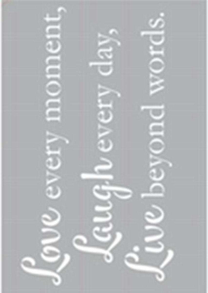Stencil Zelfklevend Text Love