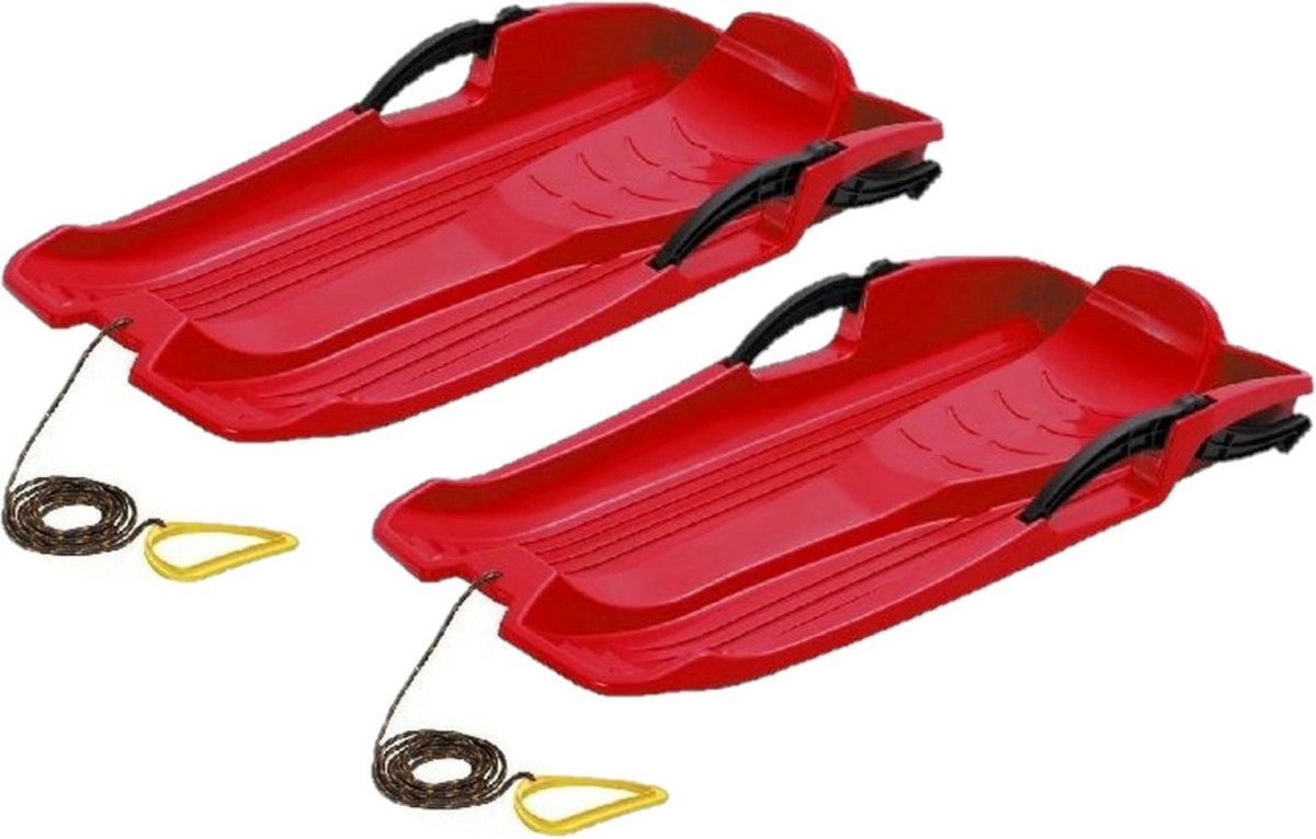   set van 2x stuks kinder winter   Hornet  80cm met Rem Rood