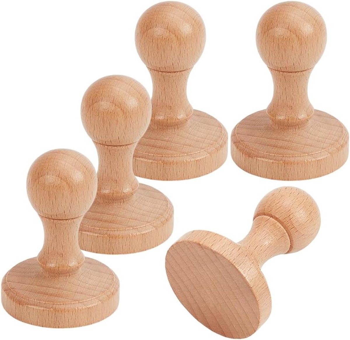 Provento - Houten stempels set voor stempellade - DIY knoppen voor scrapbooking - 6 x 4,5 cm