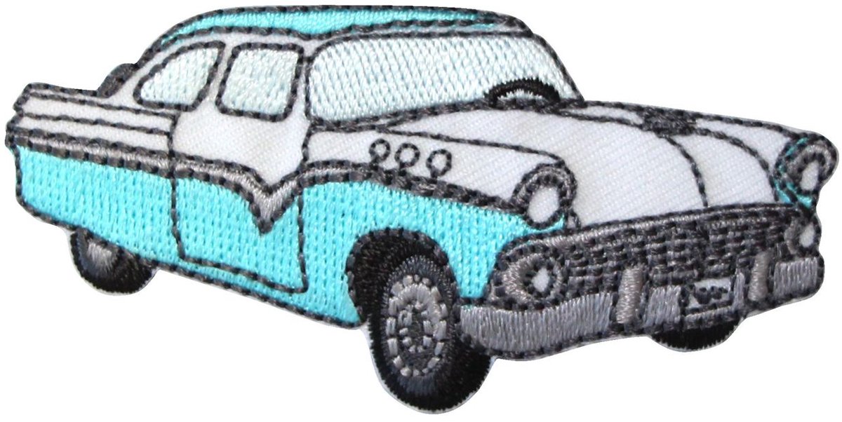 Appl. Antieke Auto Turkois - Applicaties - Prym