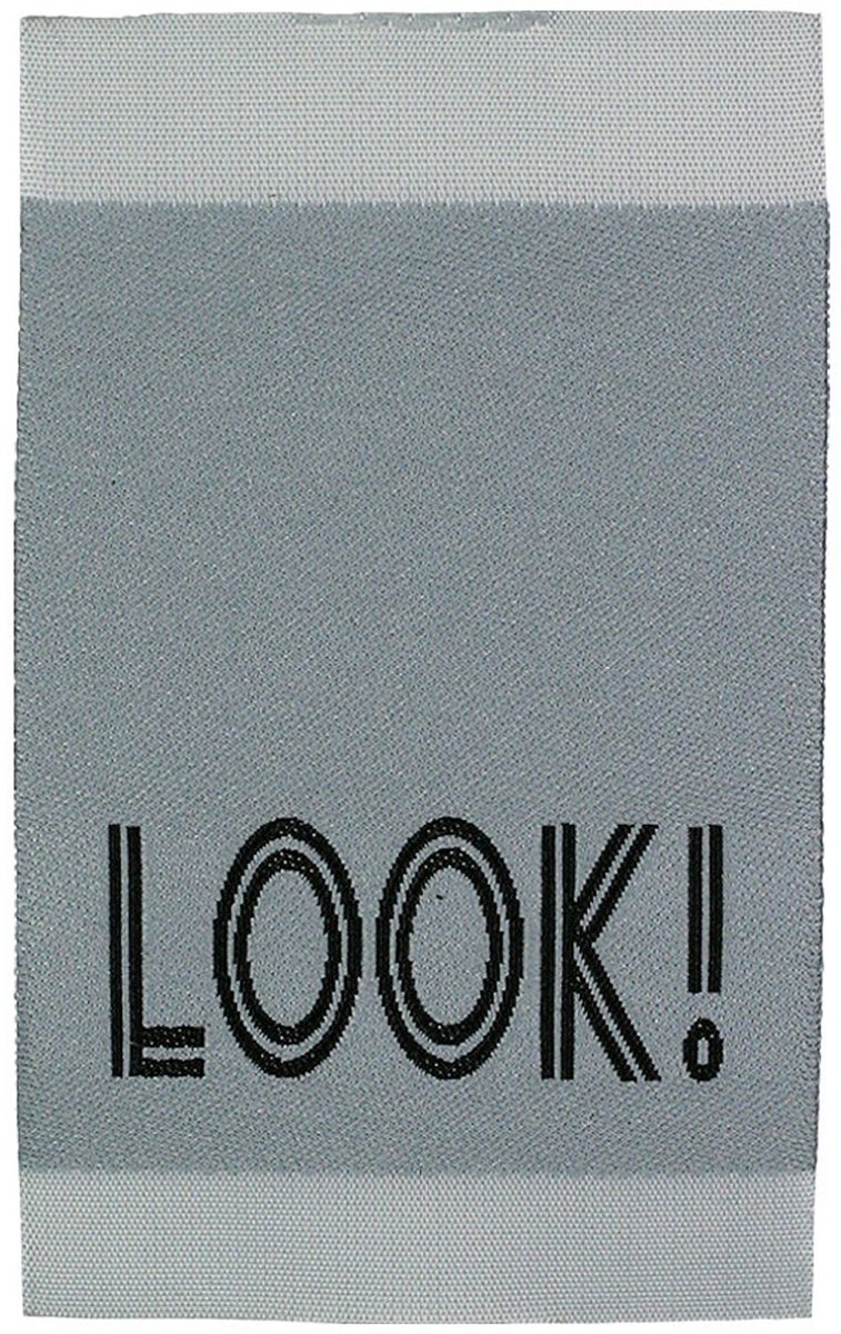 Appl. Label Look! Grijs - Applicaties - Prym