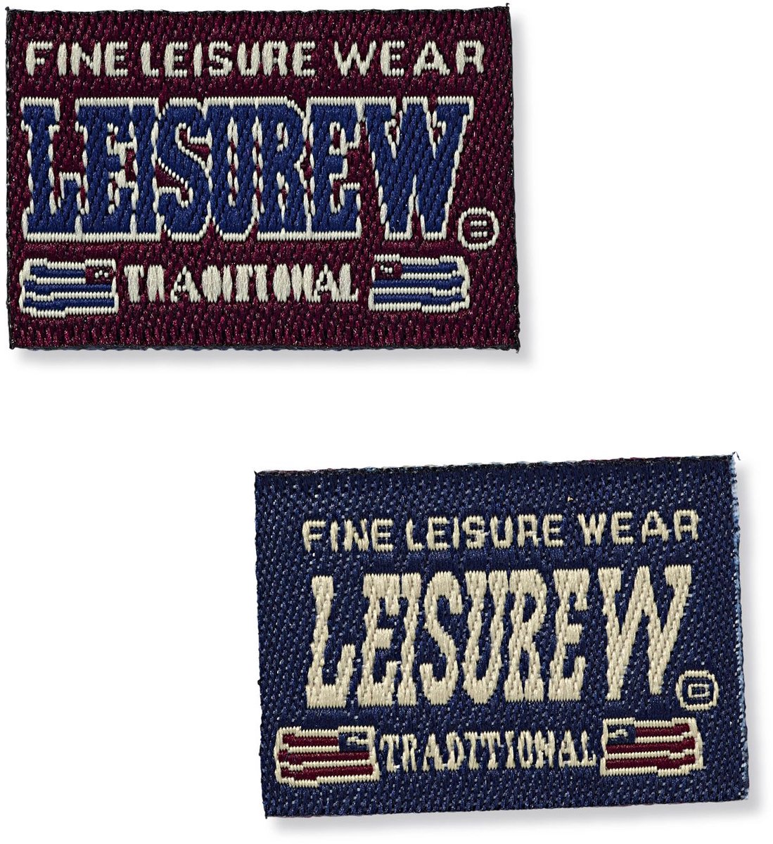 Applicatie Jeanslabel blauw en rood rech - Prym