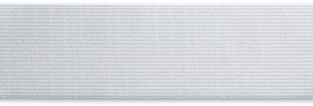 Band-elastiek zacht 40 mm wit 50 m - Elastiek - Prym