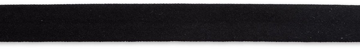 Biaisband elastisch 40/20 mm zwart 25 m