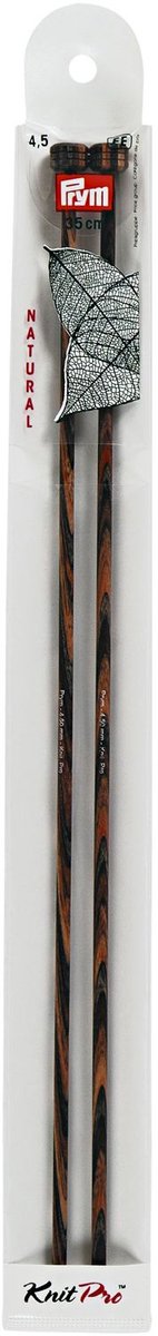 Breinaalden NATURAL bont 35 cm 4,50 mm 2 st.