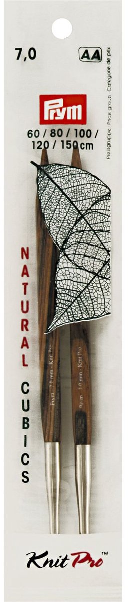 Breinaaldenpunten lang CUBICS NATURAL 7,00/11,6 2 st. - Prym