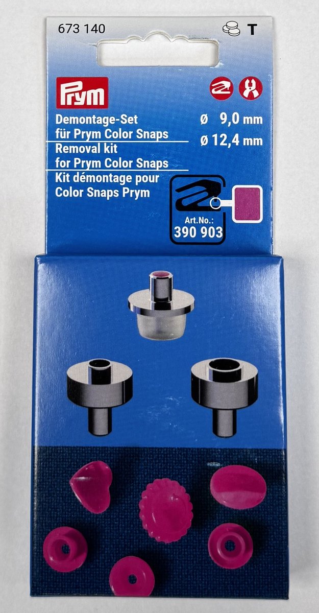 Demontage-set Color Snaps 9+12,4mm - Prym