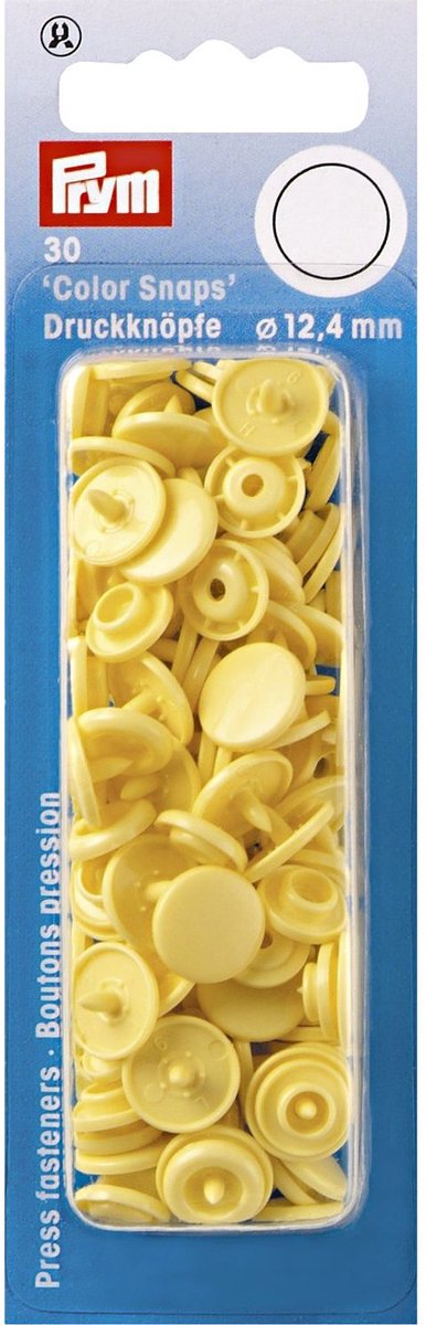 Drukknoop ColorSnaps 12,4 mm banaan 30 st. - Drukknopen Color Snaps - Prym