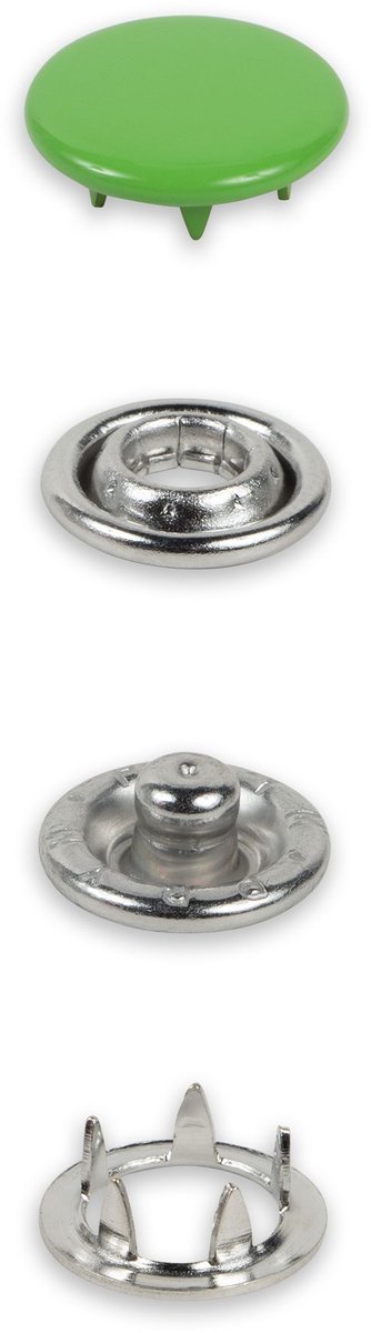 Drukknopen Jersey 12 mm lichtgroen