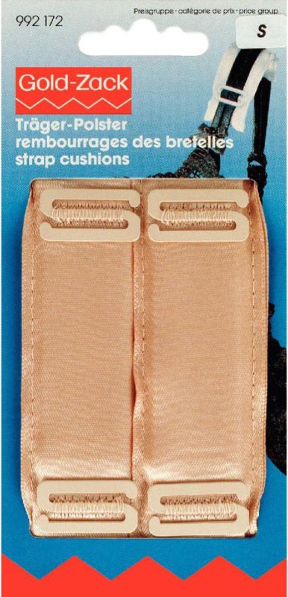 Goldzack Schouderbandkussentje - 30 mm -  Huidkleurig - 2 stuks