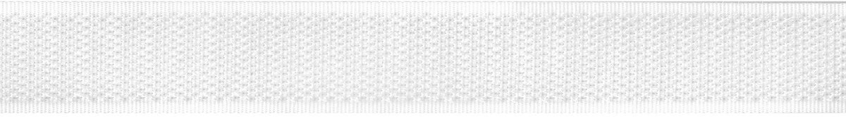 Haakband zelfklevend 20 mm wit 8 m