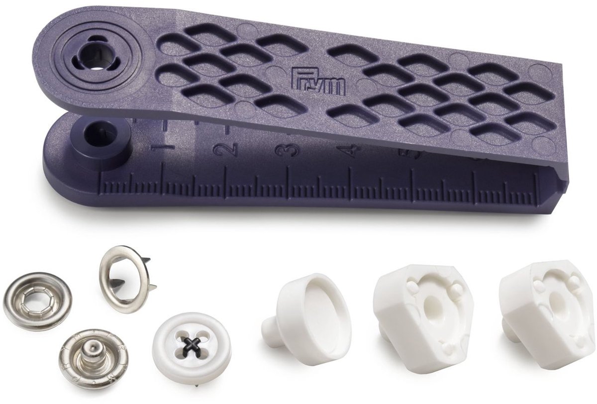 Jersey drukkn. knoop afb. 12 mm zwart