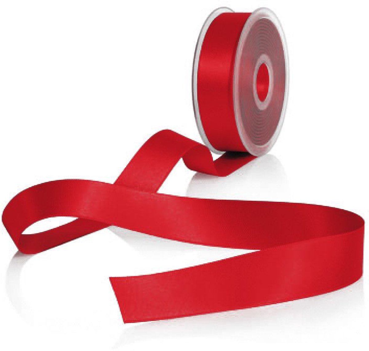 Katoenband sterk 30 mm rood 30 m