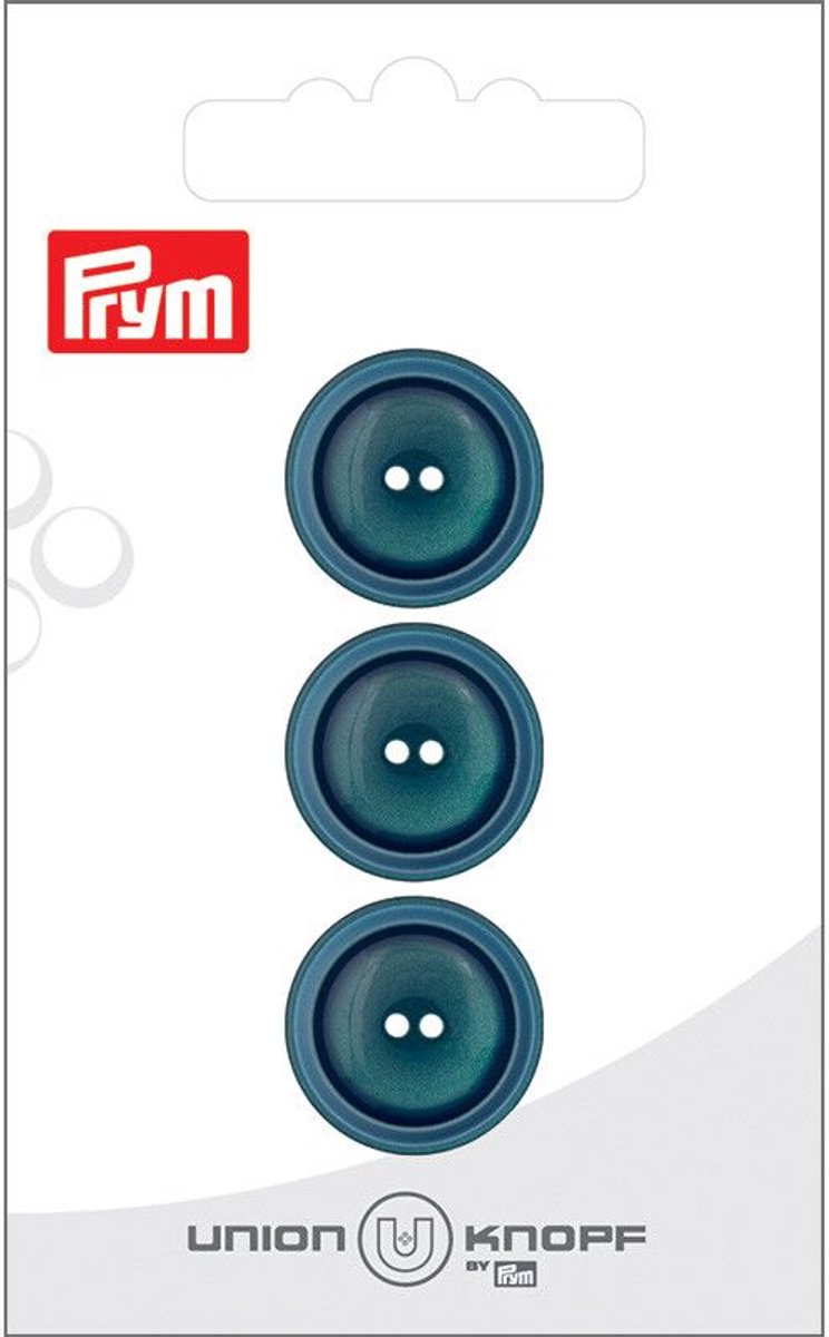 Knoop Kunststof 18mm petrol 3st - Prym