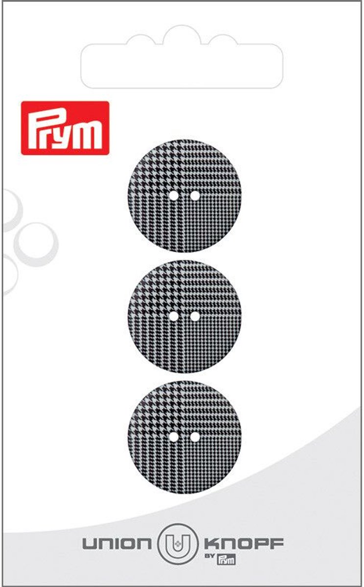 Knoop Kunststof 18mm zwart 3st. - Knopen - Prym