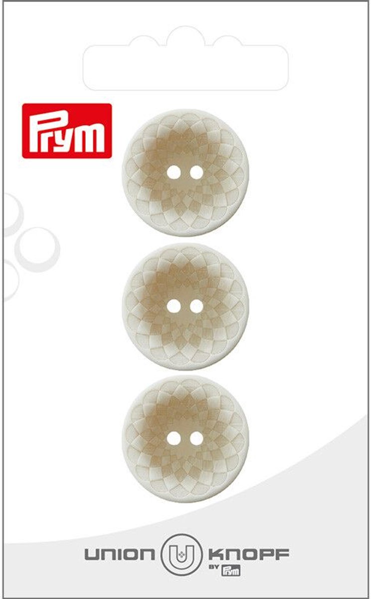 Knoop Kunststof 20mm crème 3st - Knopen - Prym