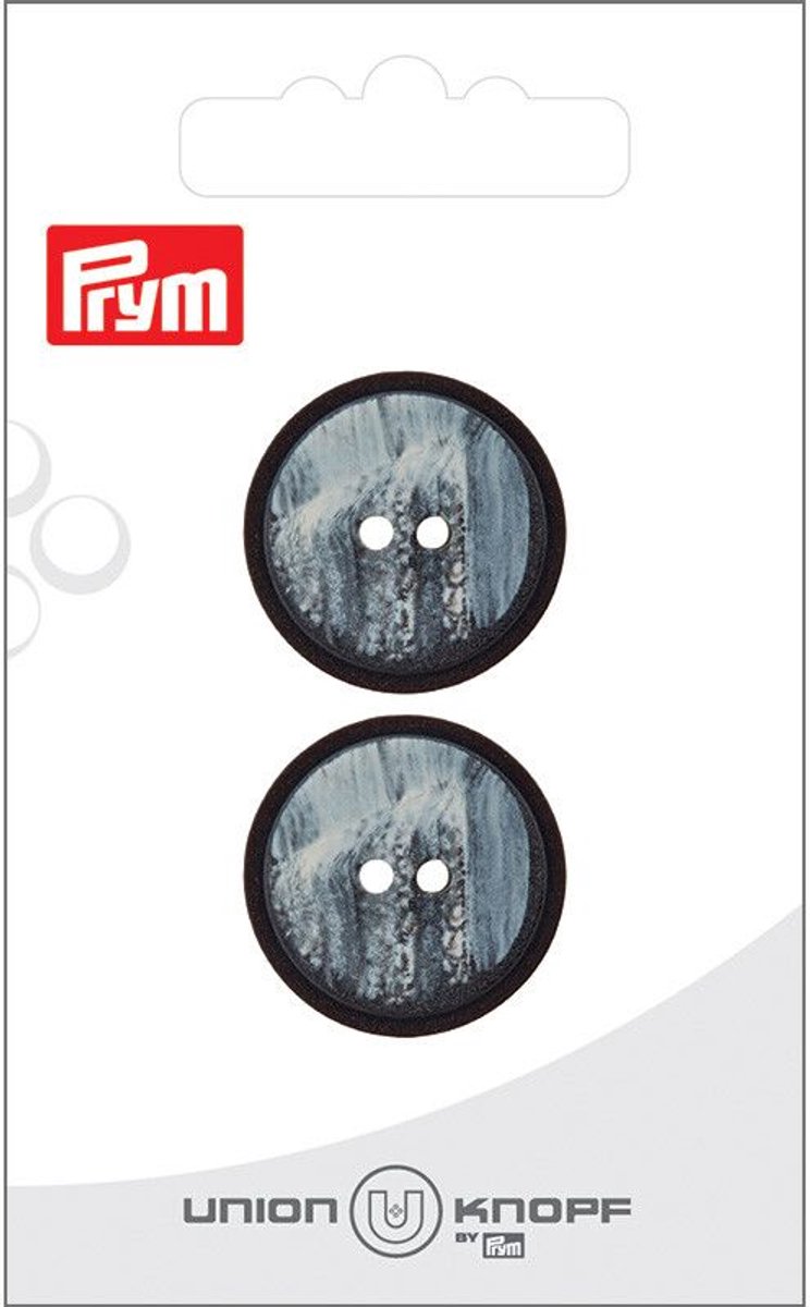 Knoop Kunststof 23mm grijs 2st - Knopen - Prym