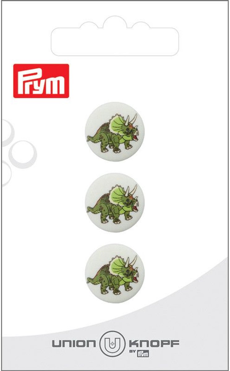   Kunststof Dino 15mm multicol. 3st -  