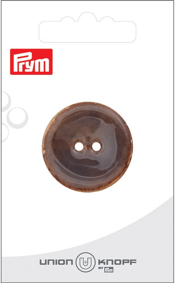 Knoop kokos 2 gaatjes 30mm grijs 1st - Prym