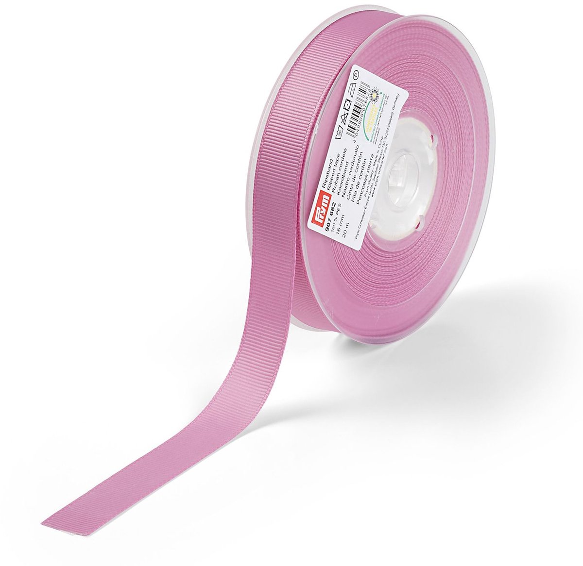 Koordband 16 mm oudroze 20 m