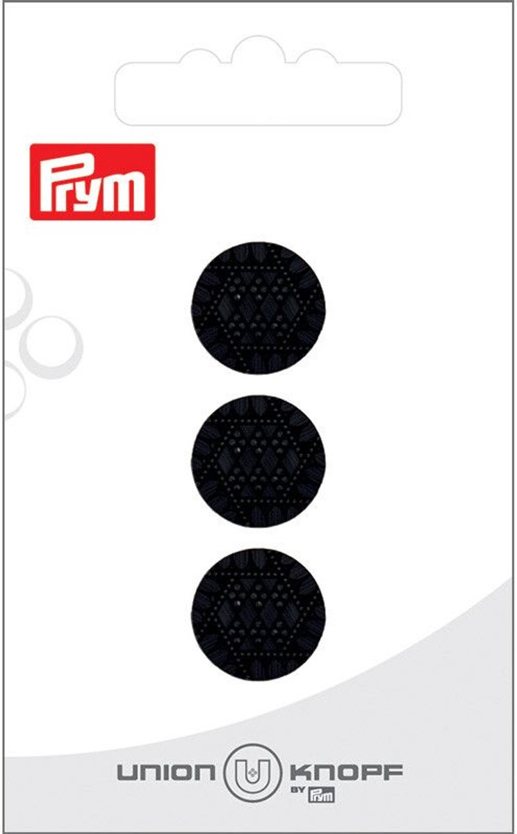 Kunsstof 15mm zwart 3st