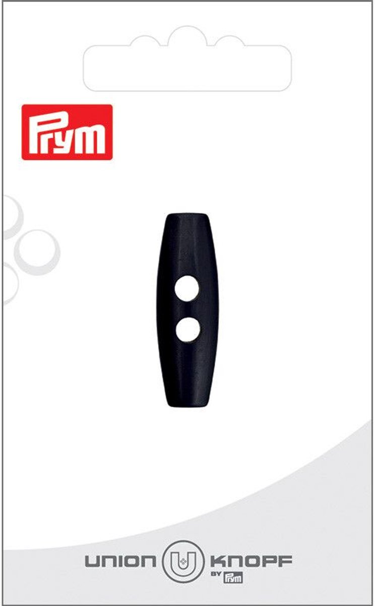 Kunststof 2 gaatjes 30mm zwart 1st