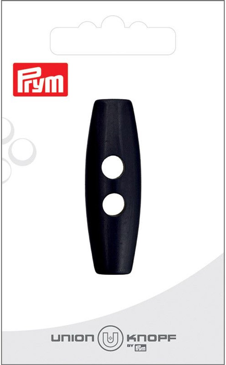 Kunststof 2 gaatjes 45mm zwart 1st