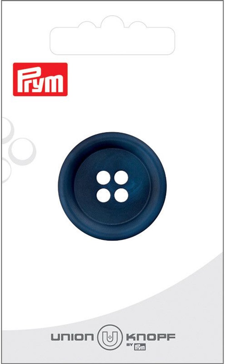 Kunststof 4 gaatjes 28mm blauw 1st - Prym