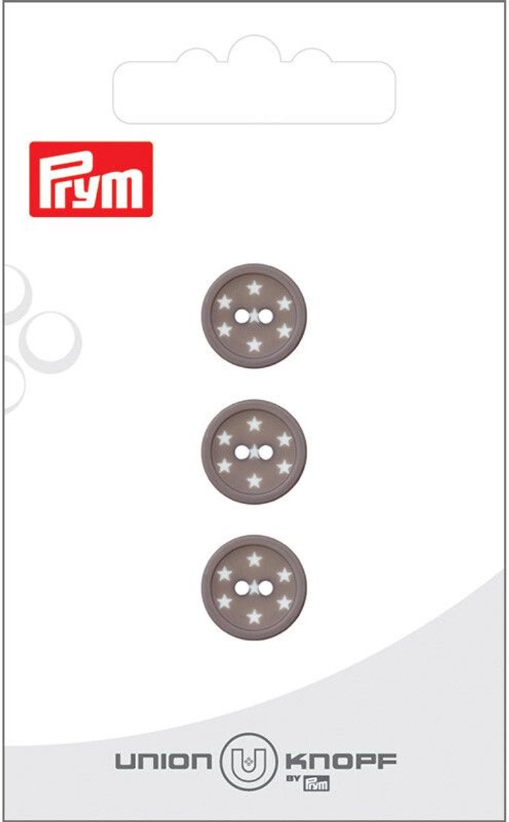 Kunststof Star 12mm m-grijs 3st -  