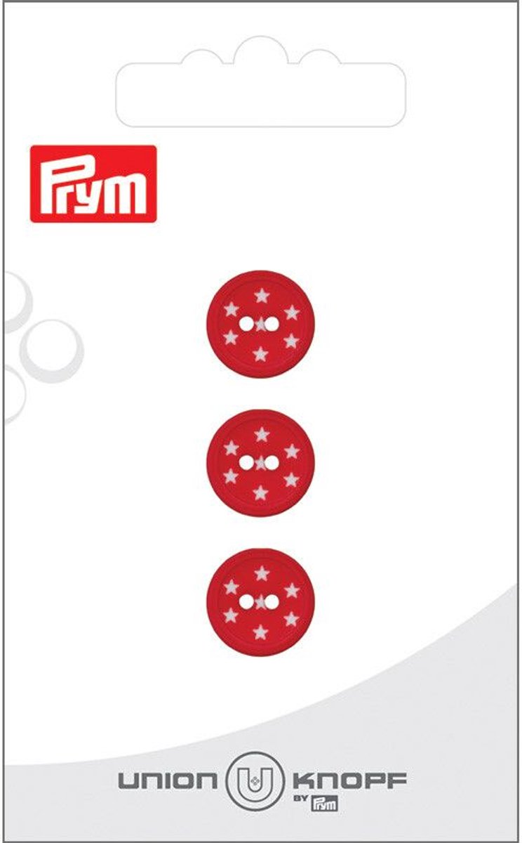 Kunststof Star 12mm rood 3st -  