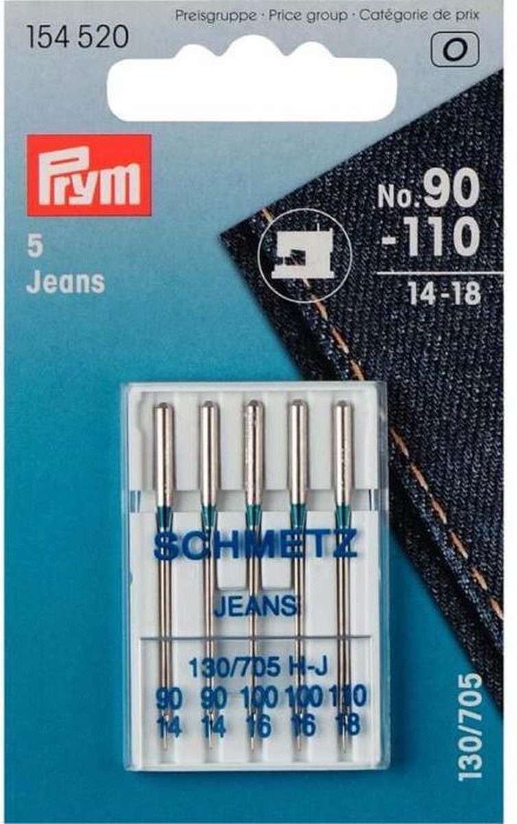 PRYM 5 MACHINENAALDEN JEANS 90-110