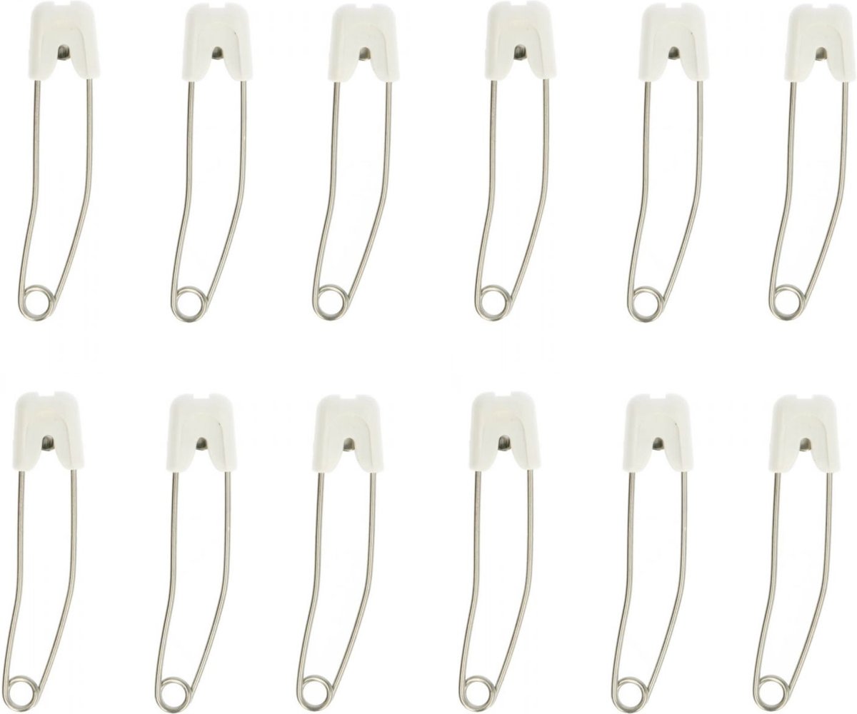   Baby Veiligheidsspelden Voordeelset - 12 stuks - Wit