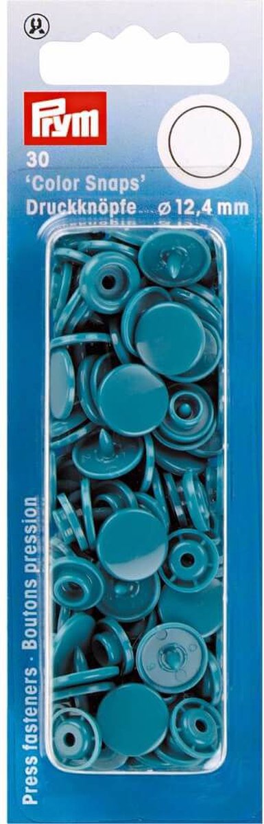 Prym ColorSnaps rond donkerturkoois