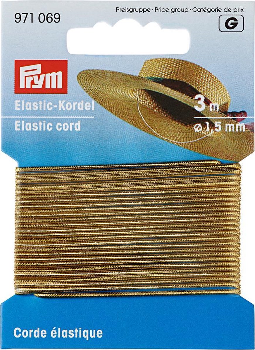   Elstisch Koord 1,5 mm Goud 3 meter