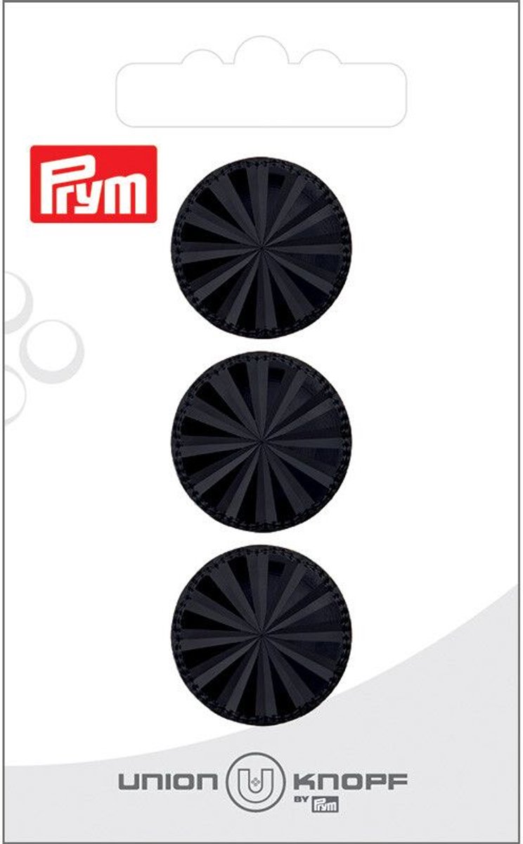   Fournituren - Knopen en sluitingen -   Kunststof 20mm zwart 3st - Fournituren elastieken band - Zwart - 1 kaart