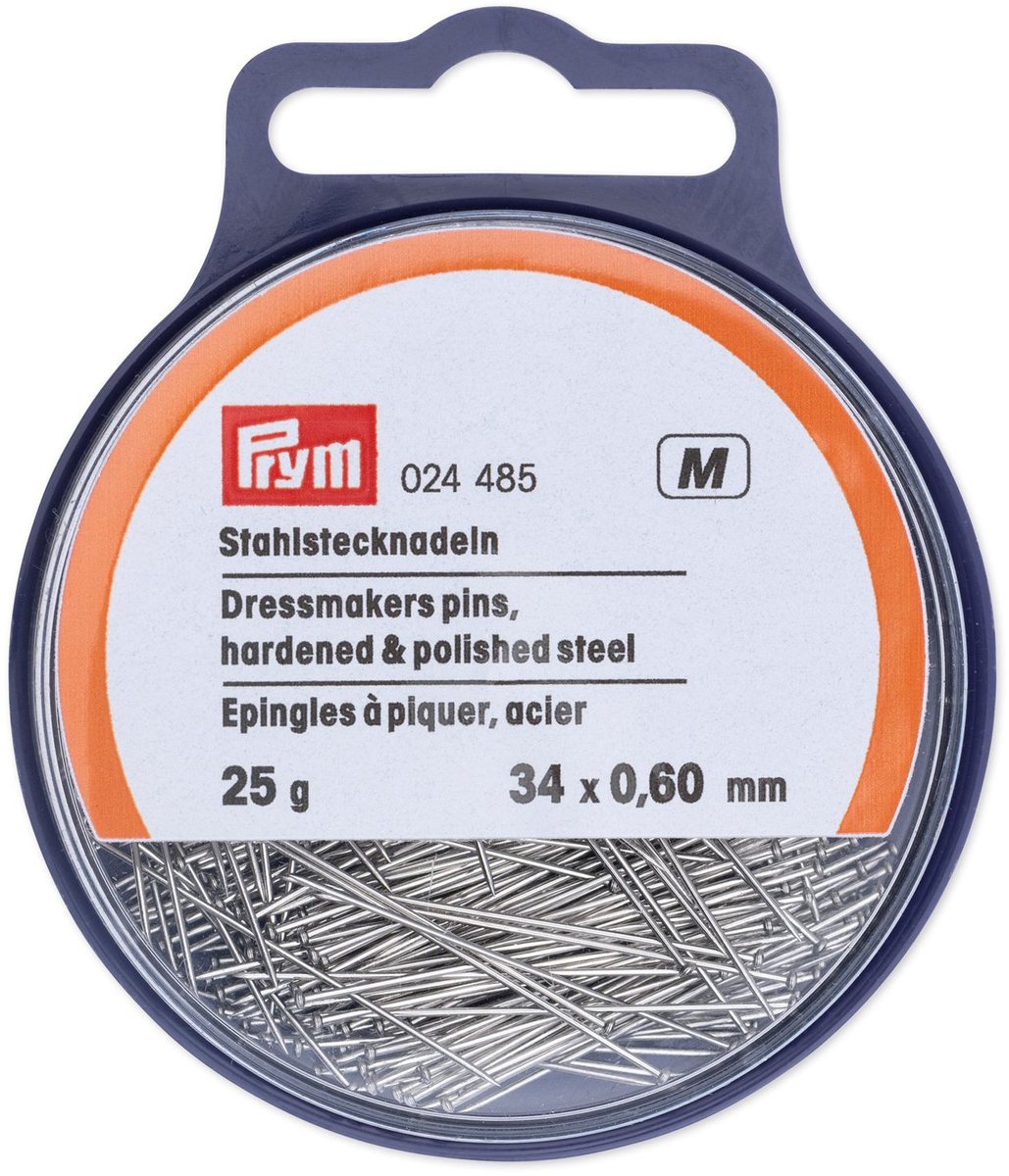  Fournituren - Naalden en  en -  en staal gehard No. 8 EF 0,60 x 34 mm zilverkleurig 25 g - Fournituren elastieken band - Zilverkleurig - 1 kaart