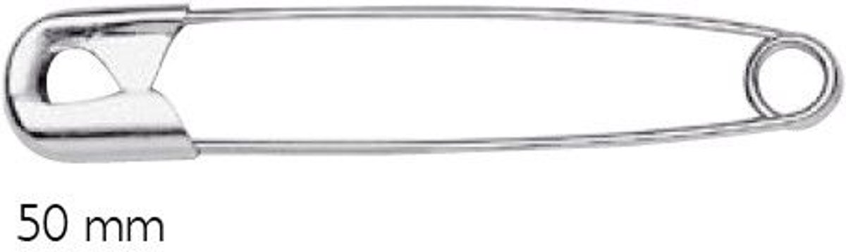   Fournituren - Naalden en  en - Veiligheidsspelden No. 3 goudkleurig 50 mm 1000 st. - Fournituren elastieken band - Gouddor - 1 karton